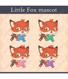  Set of Little Fox charms