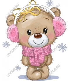 Fun winter Teddy bear