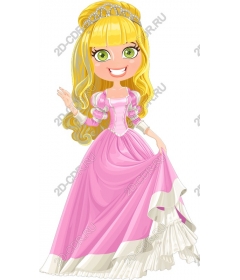  Charming Princess in a pink dress