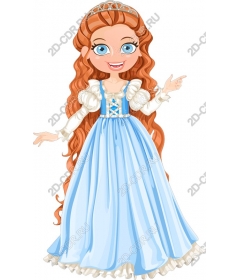  Charming Princess in a blue dress