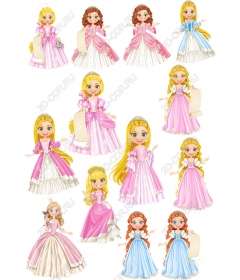 Set of clipart Princess — Fancy
