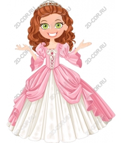  Charming Princess in a pink dress
