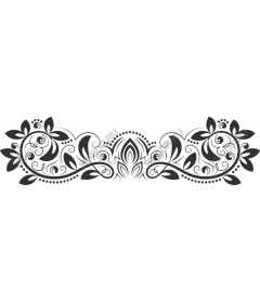  Elegant black floral pattern