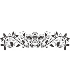  Elegant floral border