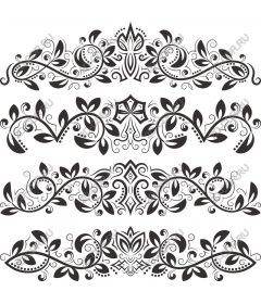Packaging floral decorative borders