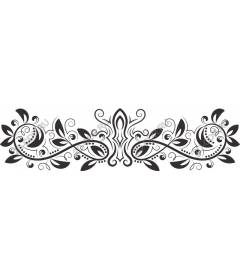  Elegant floral border