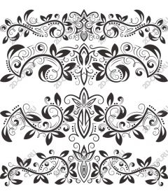 Decorative set of colors