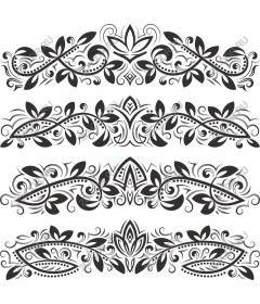 Exquisite floral border set