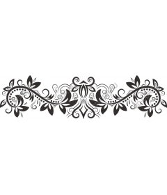  Elegant floral ornament