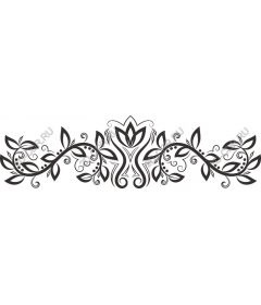  Elegant floral decorative border