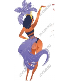 Glamorous dancer