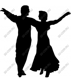 Elegant couple dancing