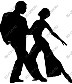  Elegant couple dancing