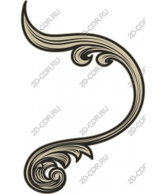  Elegant decorative curl