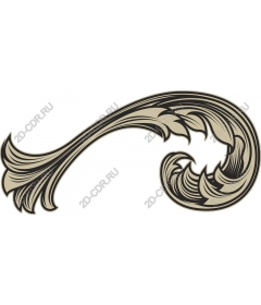  Elegant ornament in the form of tendril