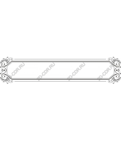 Vintage decorative frame