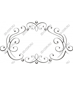 Decorative frame-curl