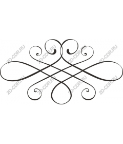  Elegant decorative curl