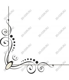  Elegant decorative corner decorative element