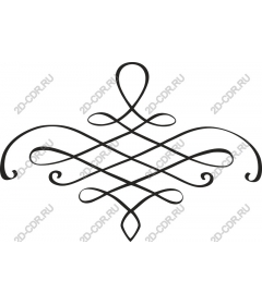 Elegant twisted decorative motif