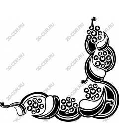  Area with flower ornament