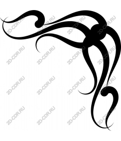 Floral swirl area