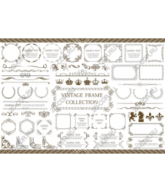  Collection of vintage frames - Elegant decorative