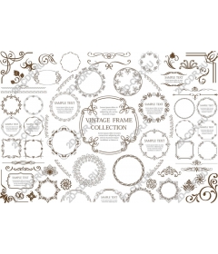  Collection of vintage frames