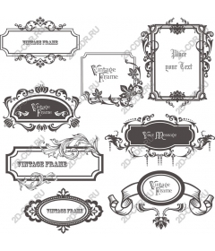  Collection of vintage elegant frames