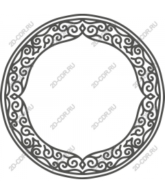 Exquisite round frame