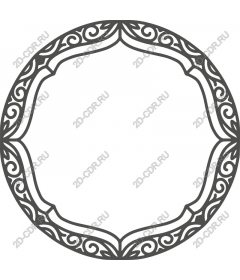 Exquisite round frame