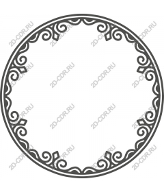  Elegant round ornamental border