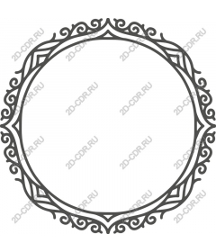Floral decorative frame