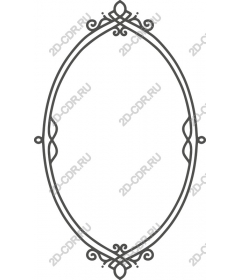  Elegant oval frame