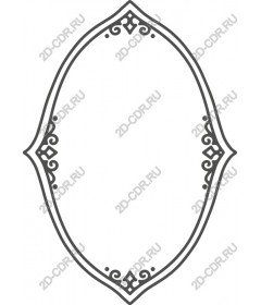 Elegant vintage decorative frame
