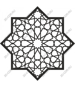 Exquisite geometric pattern with stars