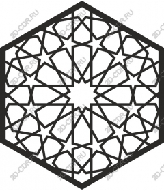 Pattern "hexagonal star"