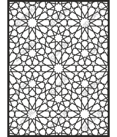Moroccan geometric star pattern