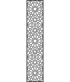  Complex geometric floral pattern