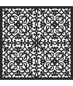  Elegant floral geometric pattern
