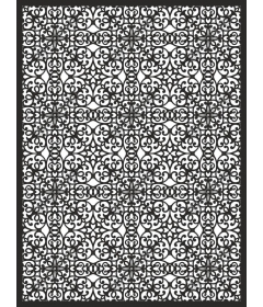  Elegant black floral pattern with vine