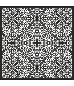  Elegant floral pattern black and white