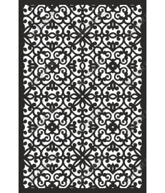  Elegant black and white ornamental pattern