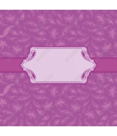  Elegant floral pattern purple color