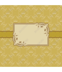  Elegant decorative Golden label