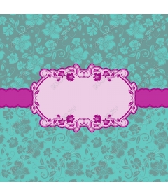  Elegant floral frame