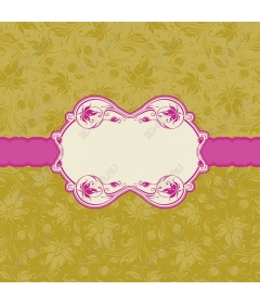  Elegant floral decor with a Central frame