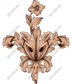  Elegant vintage floral ornament