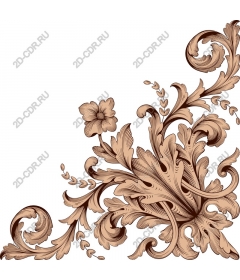 Vintage floral decorative