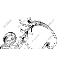 Elegant ornate curl